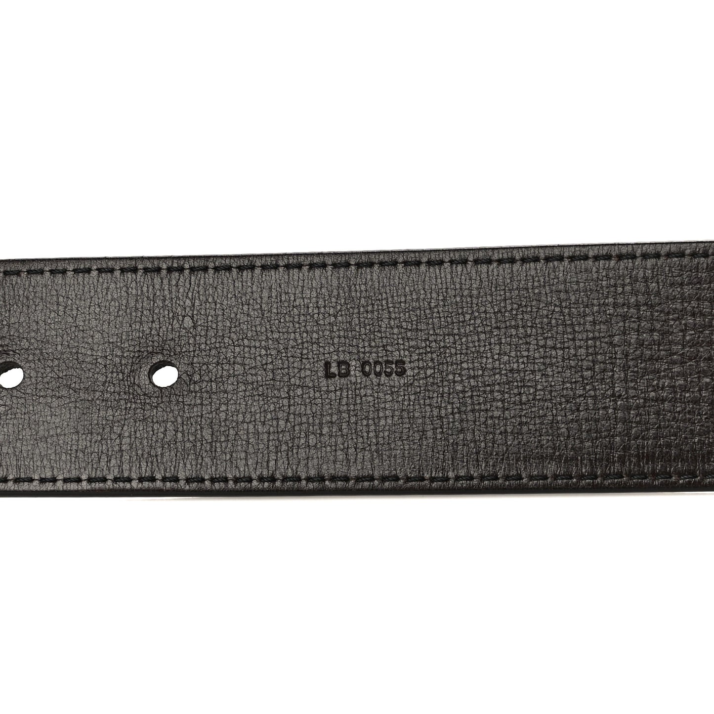Calfskin Monogram LV Initiales Belt 100 40 Coffee