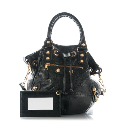 Balenciaga Agneau Giant 12 Gold Hardware Mini Pompon Black 1 of 6