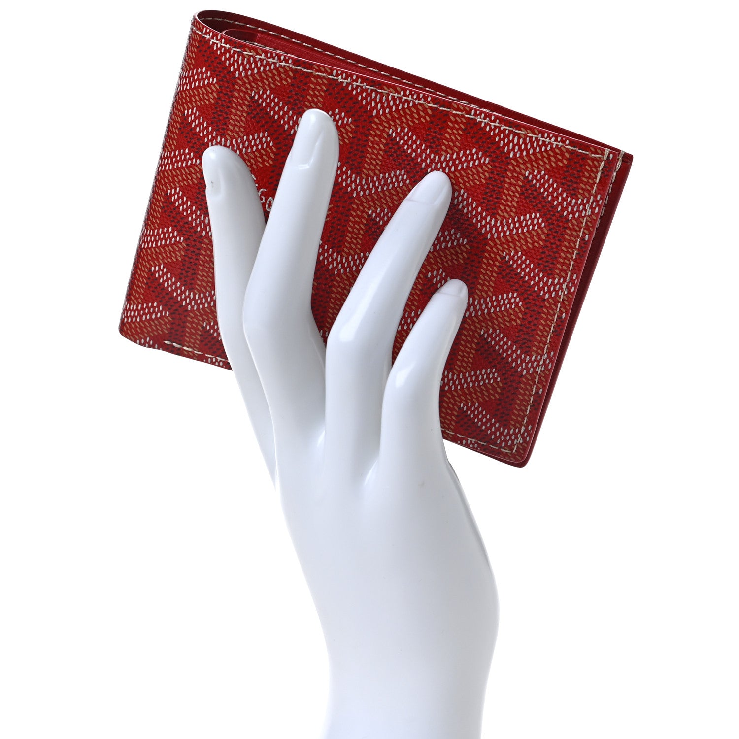 Goyard Goyardine Bi-Fold Victoire PM Wallet Red 2 of 6