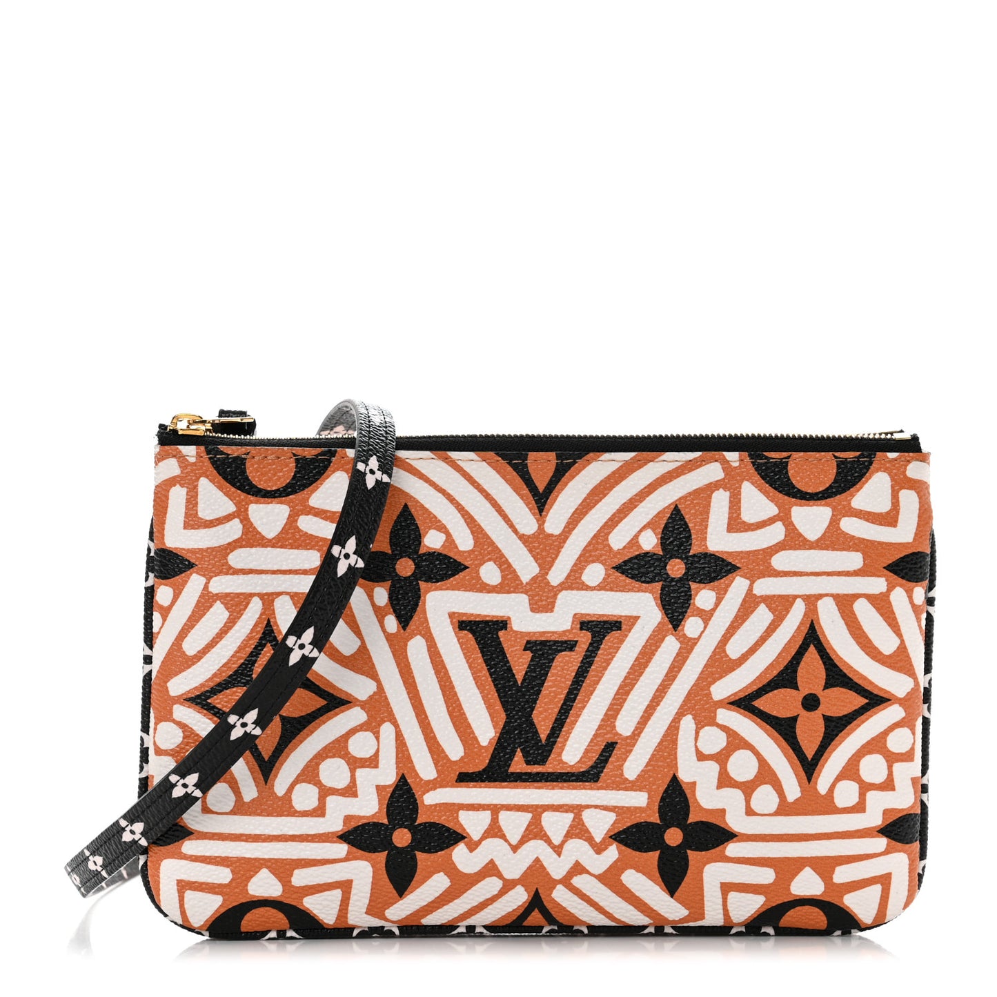 Monogram Giant Crafty Double Zip Pochette Creme Caramel