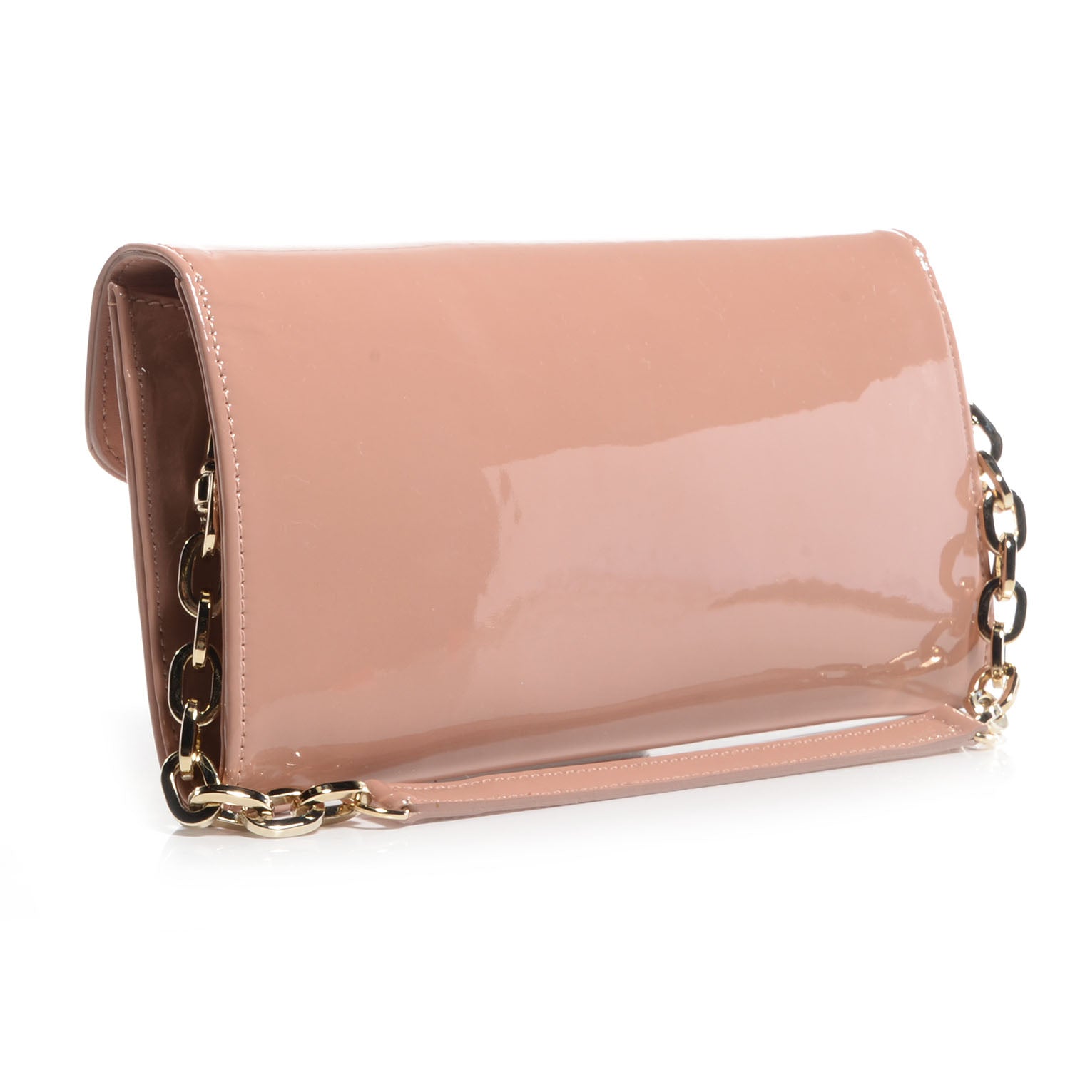 Jimmy Choo Patent Riane Clutch Blush 3 of 7