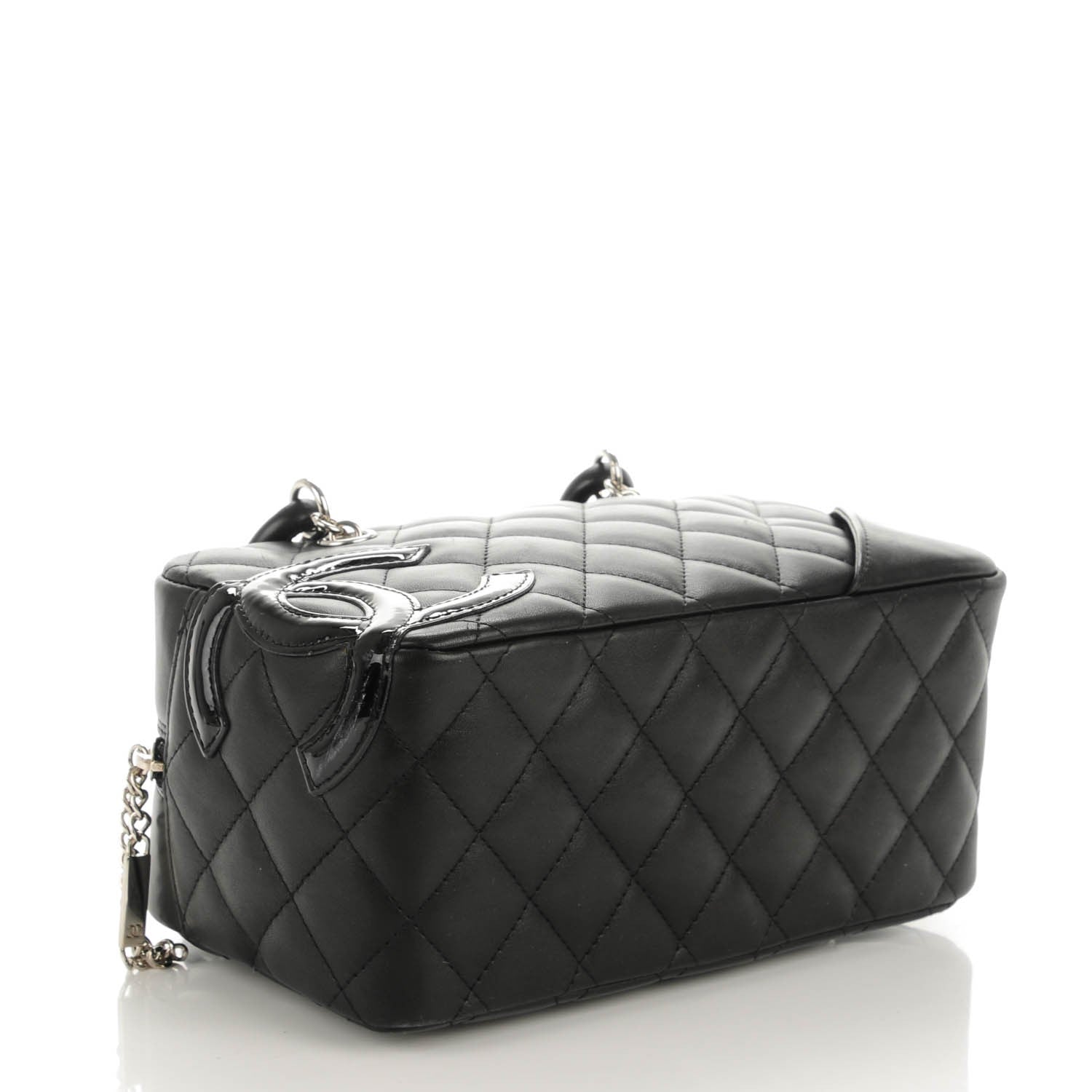 Chanel Calfskin Quilted Small Cambon Bowler Black 4 of 7