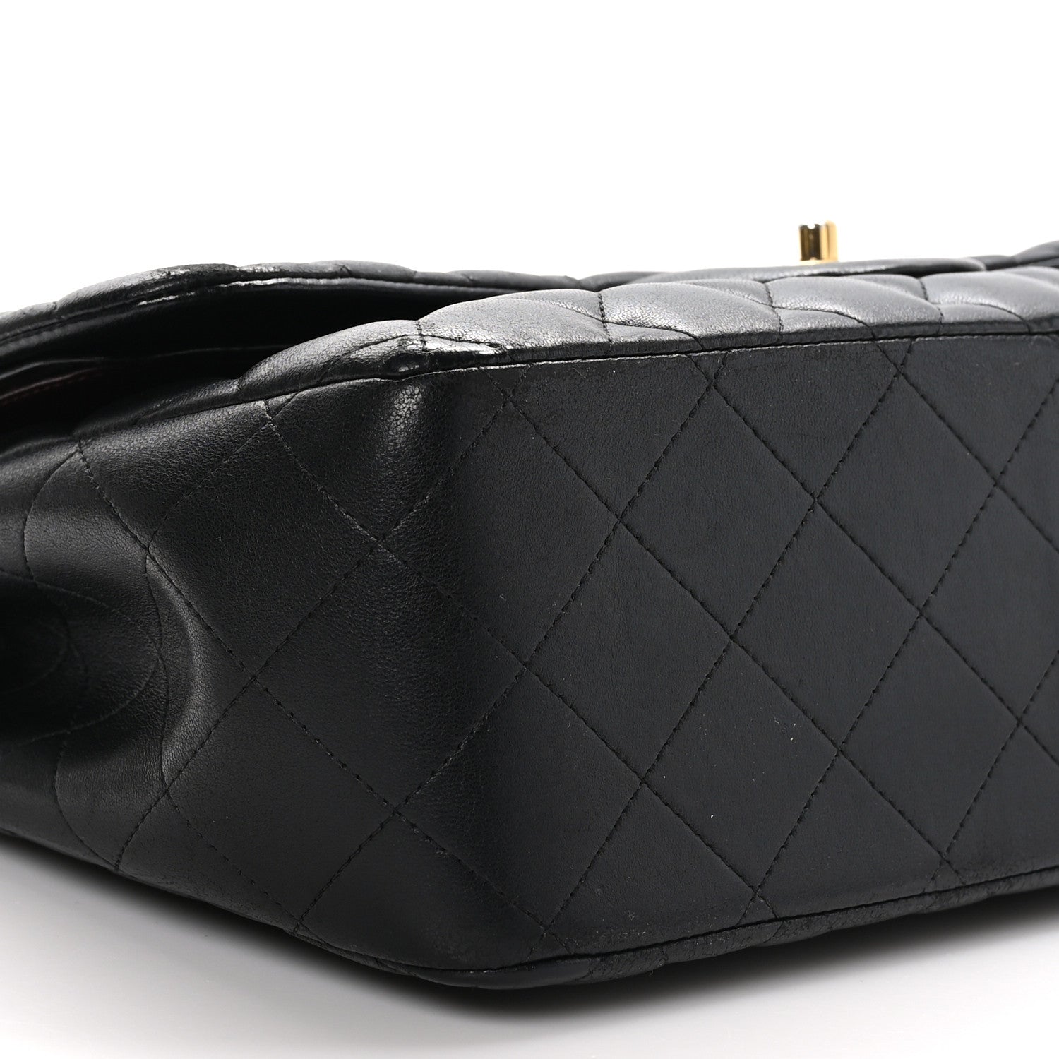 Chanel Lambskin Quilted Jumbo Double Flap Black 9 of 13