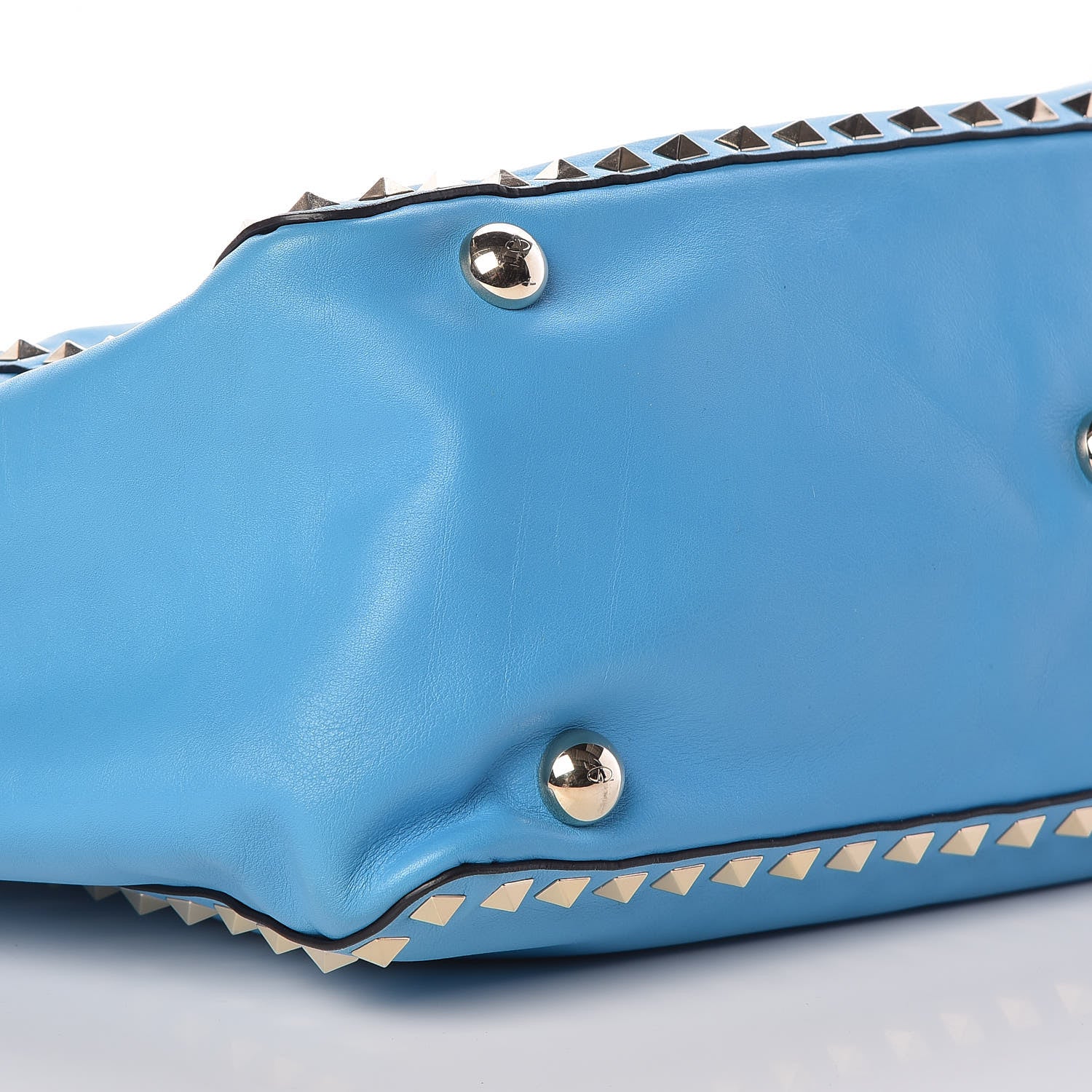 Valentino Garavani Vitello Medium Rockstud Tote Parrot 10 of 11