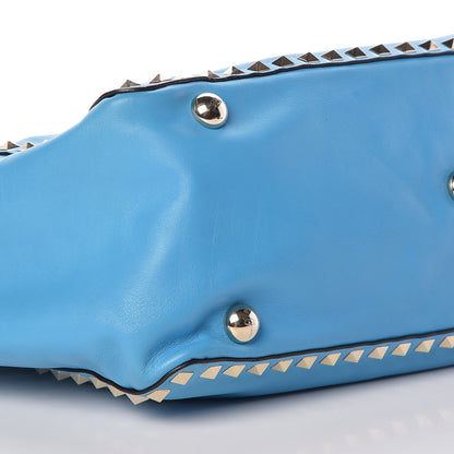 Valentino Garavani Vitello Medium Rockstud Tote Parrot 10 of 11
