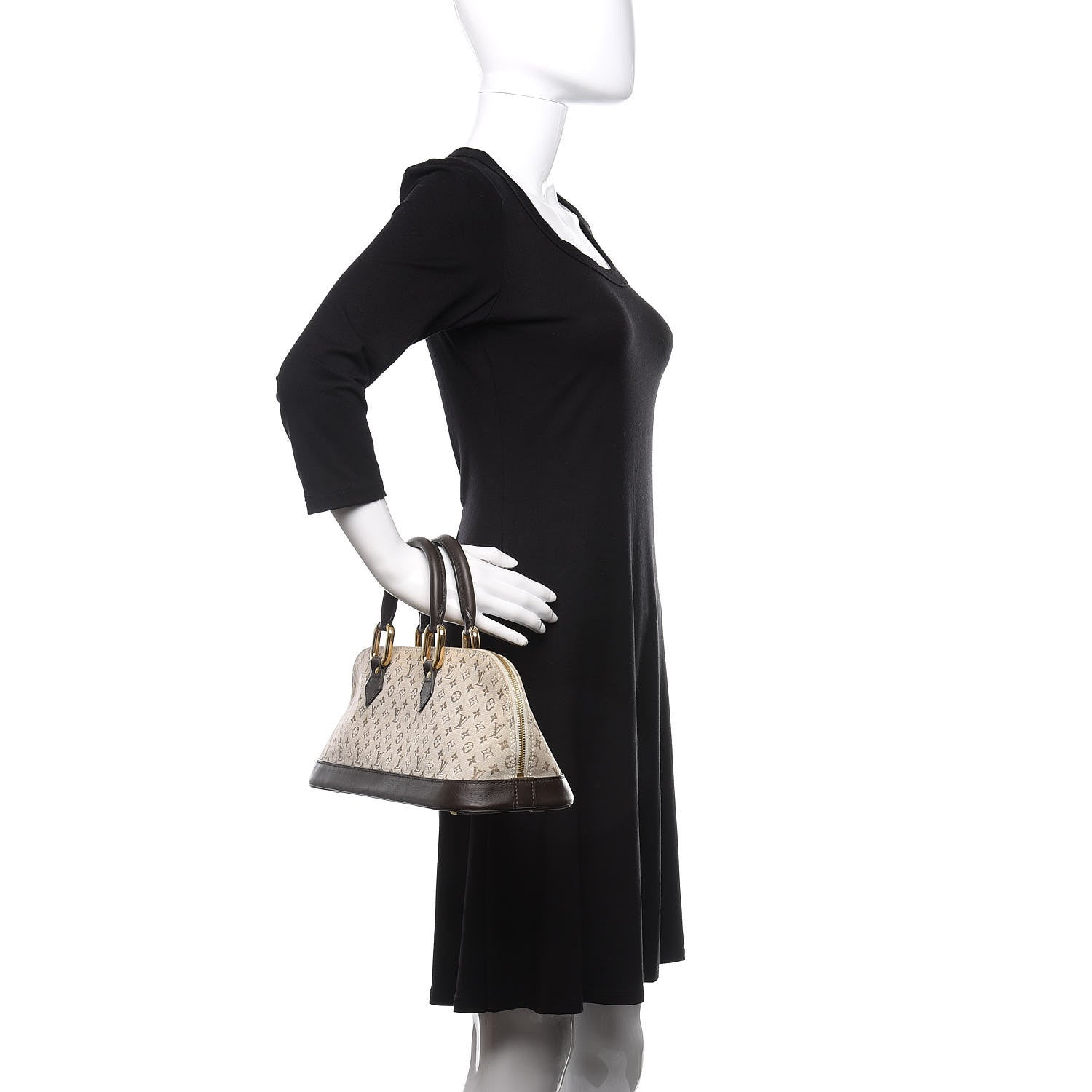 Louis Vuitton Mini Monogram Alma Long Kaki 2 of 11