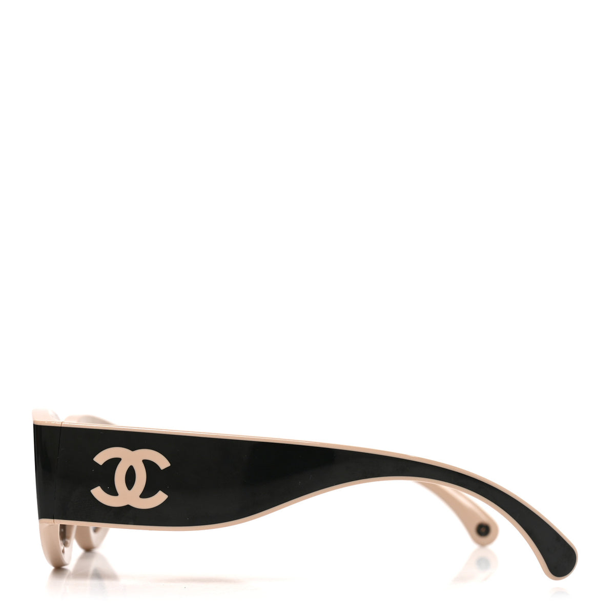 Acetate Cat Eye Sunglasses 6056 Black Beige