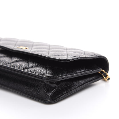 Chanel Caviar Quilted Wallet On Chain WOC Black 10 of 14