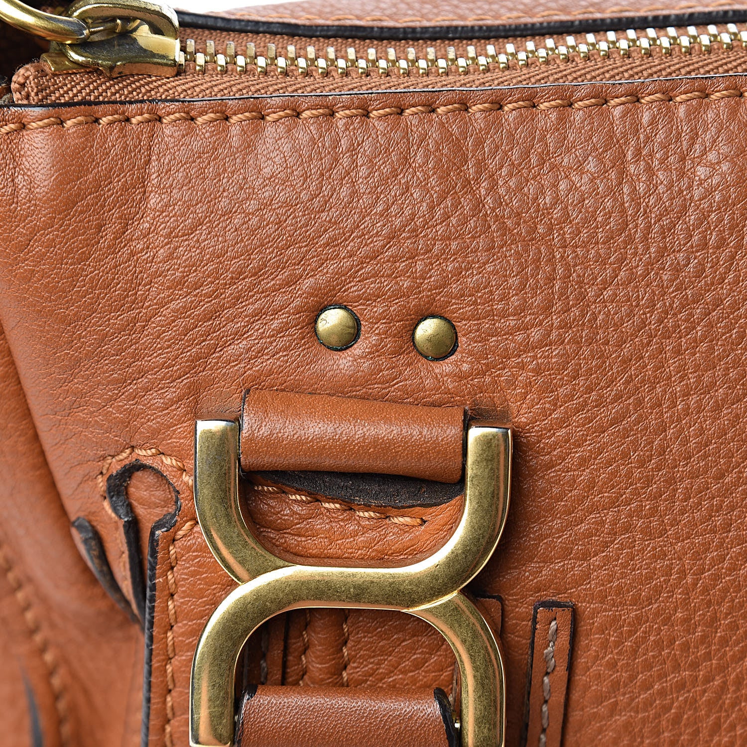 Chloe Calfskin Medium Marcie Satchel Tan 12 of 18