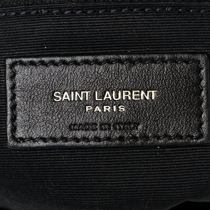 Saint Laurent Tweed Matelasse Medium Loulou Monogram Chain Satchel Beige Multicolor 7 of 11
