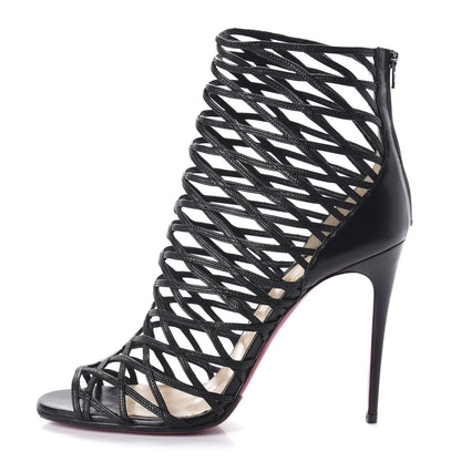 Christian Louboutin Kid Mille Cinque 100 Ankle Boots 40.5 Black 1 of 8