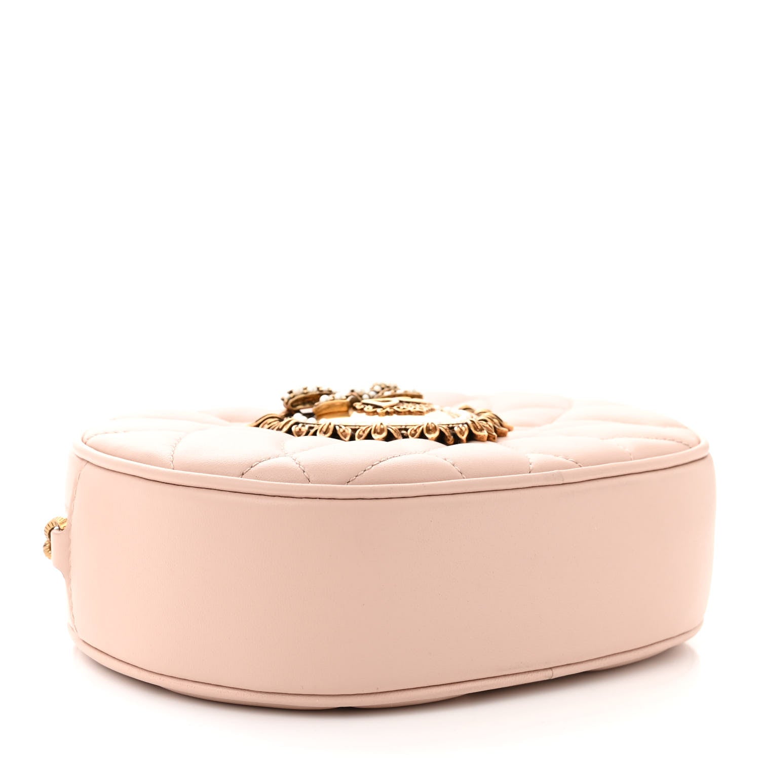 Dolce & Gabbana Smooth Calfskin Mini Devotion Camera Bag Cipria 4 of 9