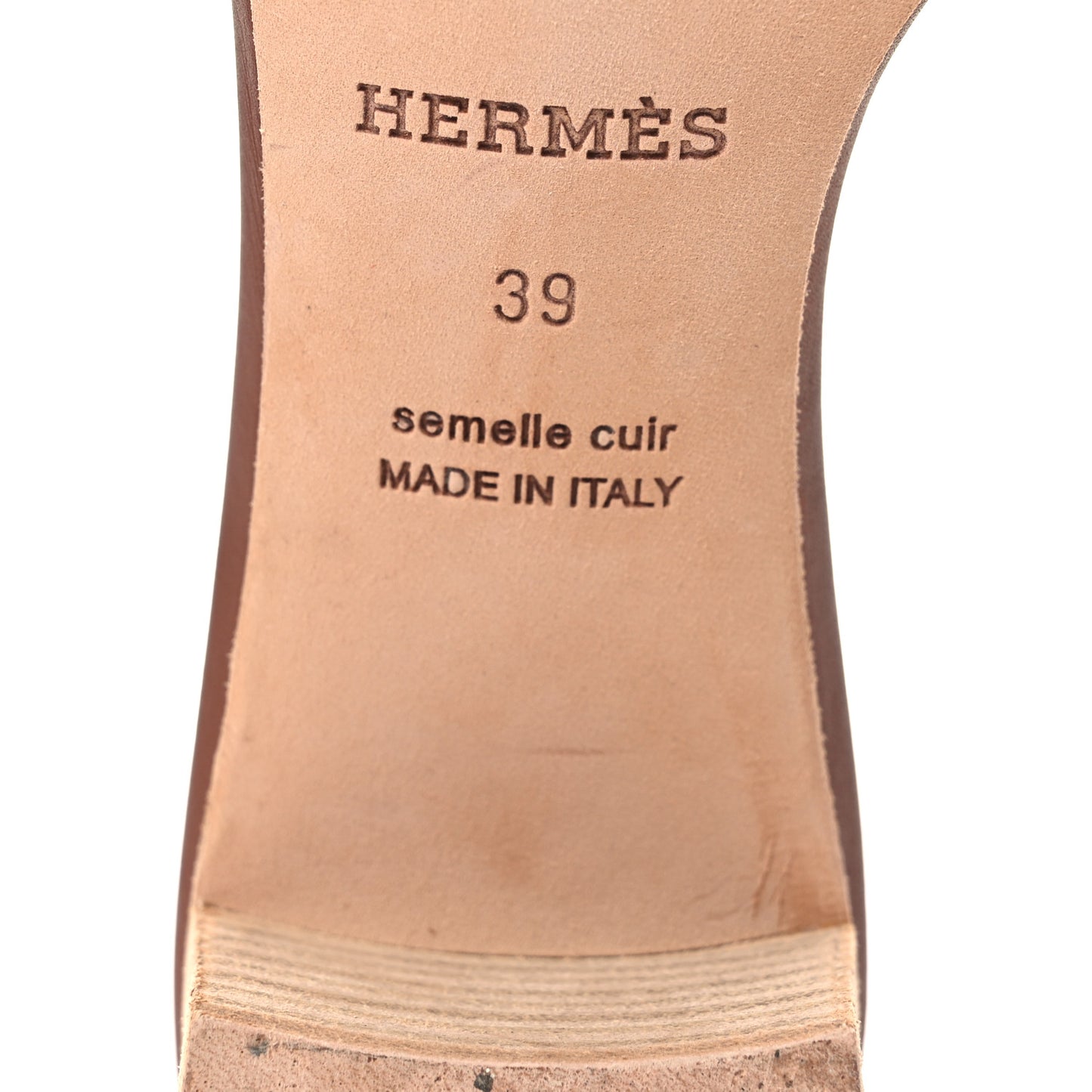 Calfskin Oasis Sandals 39 Gold