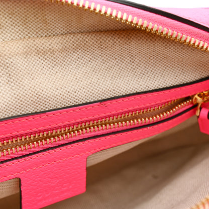 Gucci Canvas Flora Floral Shoulder Bag White Fuchsia Fluo 39 of 46