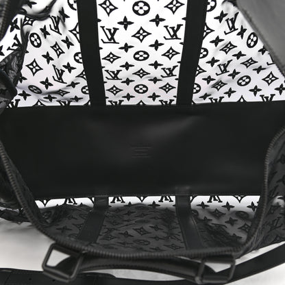 Louis Vuitton Monogram See Through Keepall Bandouliere 50 Black 5 of 14