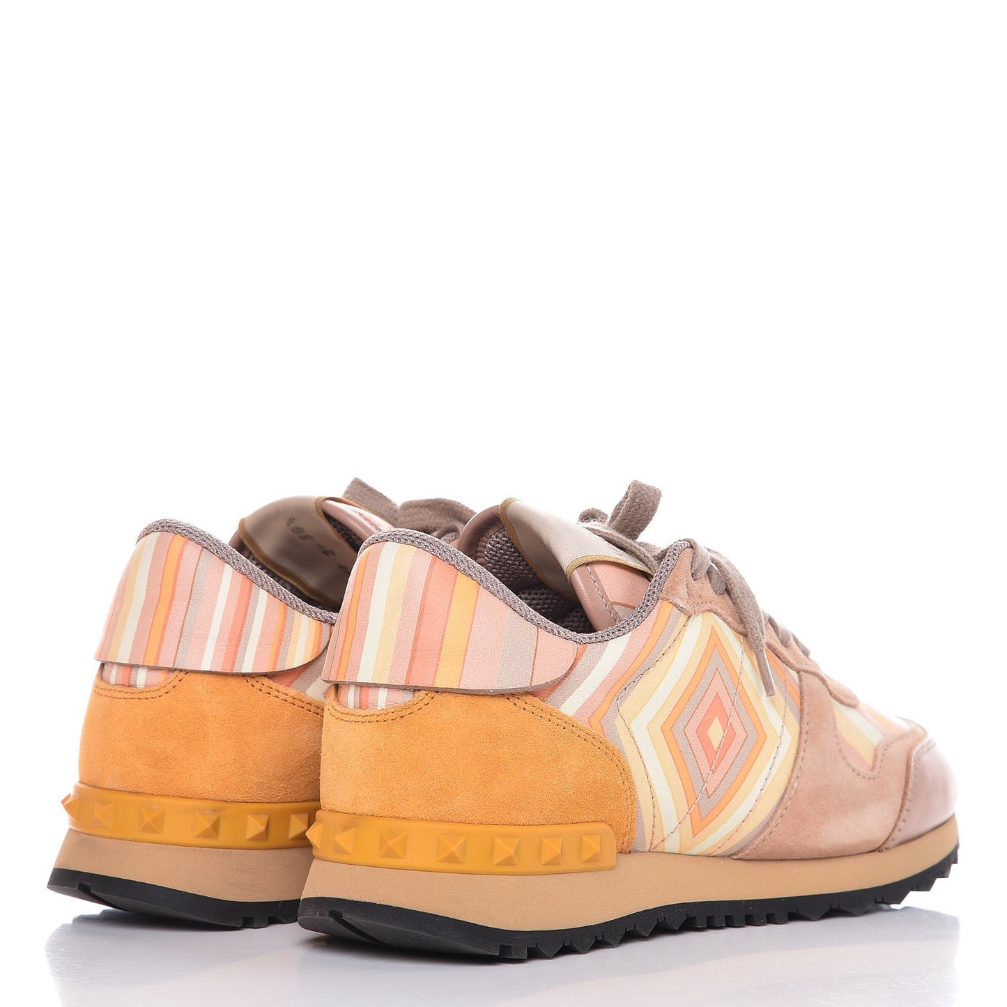 Suede Calfskin Native Couture 1975 Womens Rockrunner Sneakers 38.5 Multicolor