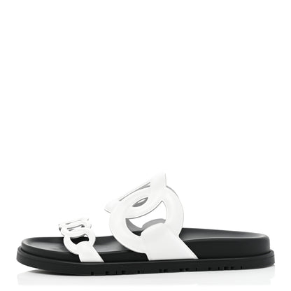 Hermes Nappa Womens Extra Sandals 36.5 White 1 of 9