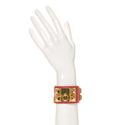 Hermes Epsom Collier de Chien CDC Bracelet S Rouge Casaque 2 of 7