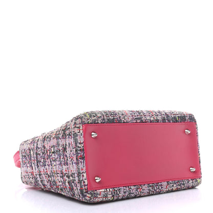 Christian Dior Tweed Medium Lady Dior Pink Multicolor 4 of 9