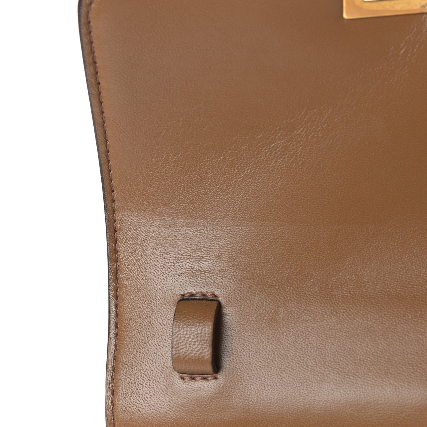 Smooth Calfskin Small Classic Box Flap Bag Camel