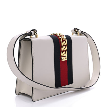 Gucci Calfskin Small Sylvie Shoulder Bag Off White 3 of 10