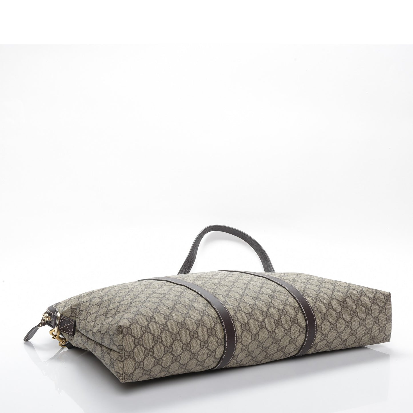 GG Plus Monogram Double Handle Briefcase Dark Brown