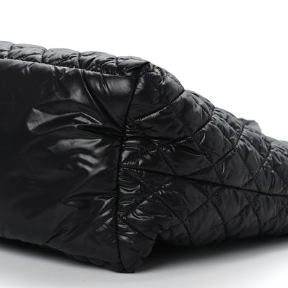 Chanel Nylon Quilted Large Coco Cocoon Tote Black 9 of 9