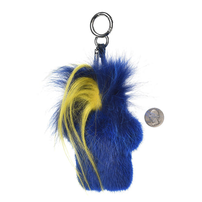 Fendi Mink Fur Fendirumi Bug-Kun Monster Bag Bug Charm Pacific Fluo Yellow 2 of 4