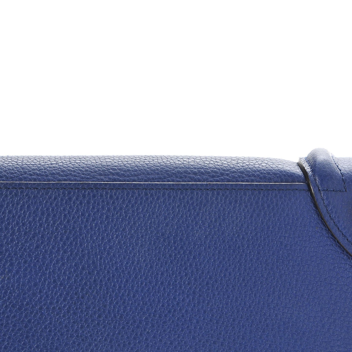 Drummed Calfskin Micro Luggage Indigo