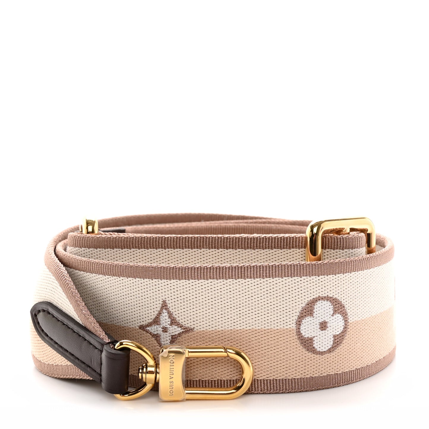 Jacquard Speedy Bandouliere 20 Shoulder Strap Beige Brown