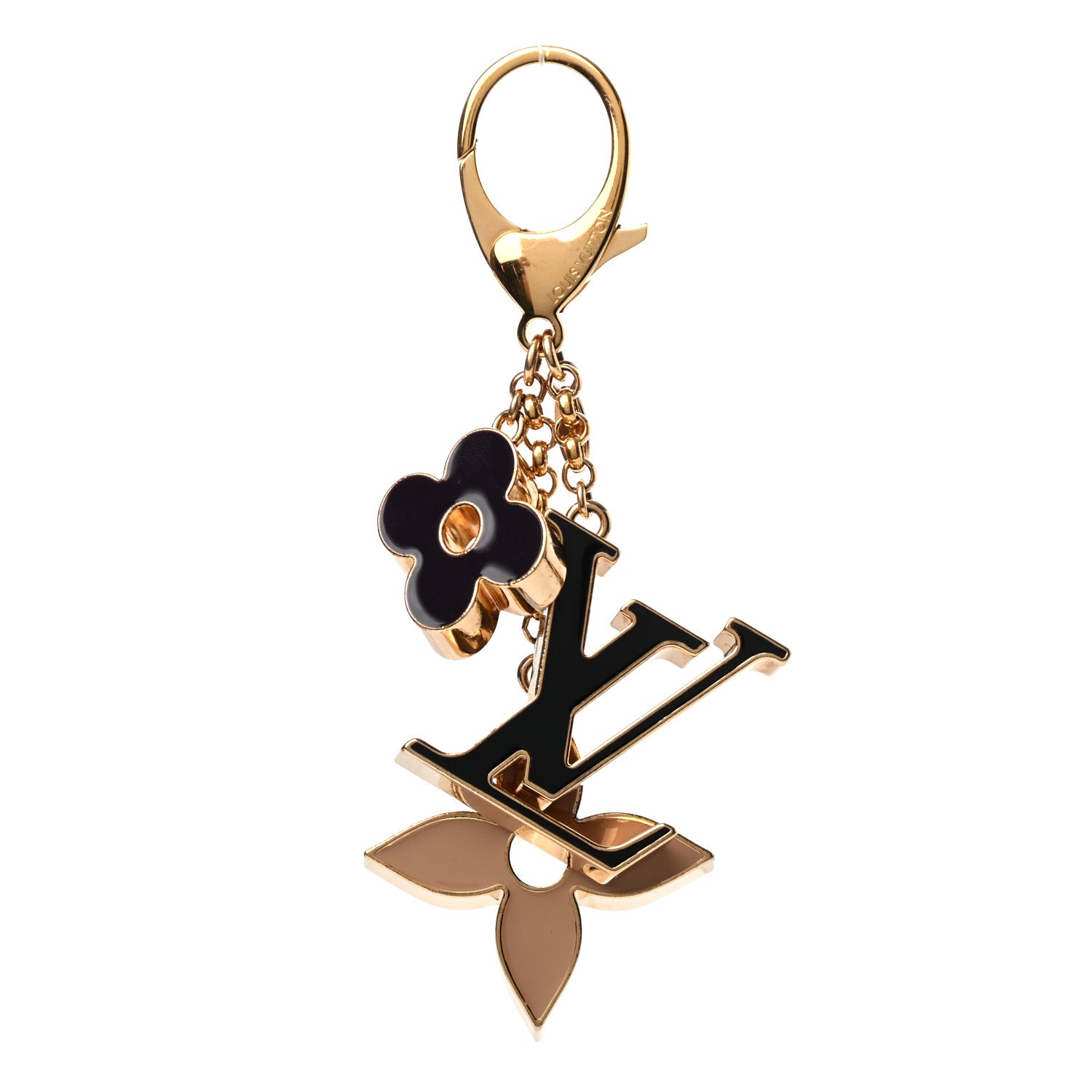 Louis Vuitton Fleur De Monogram Bag Charm Dore 1 of 4