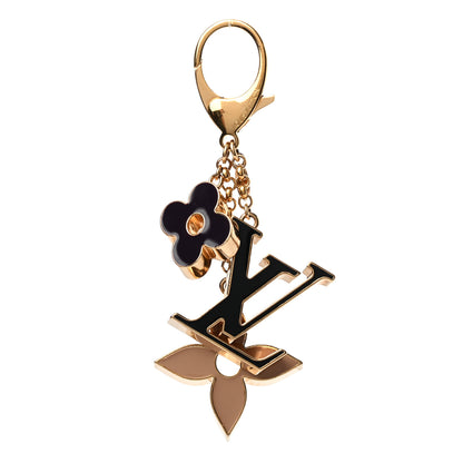 Louis Vuitton Fleur De Monogram Bag Charm Dore 1 of 4