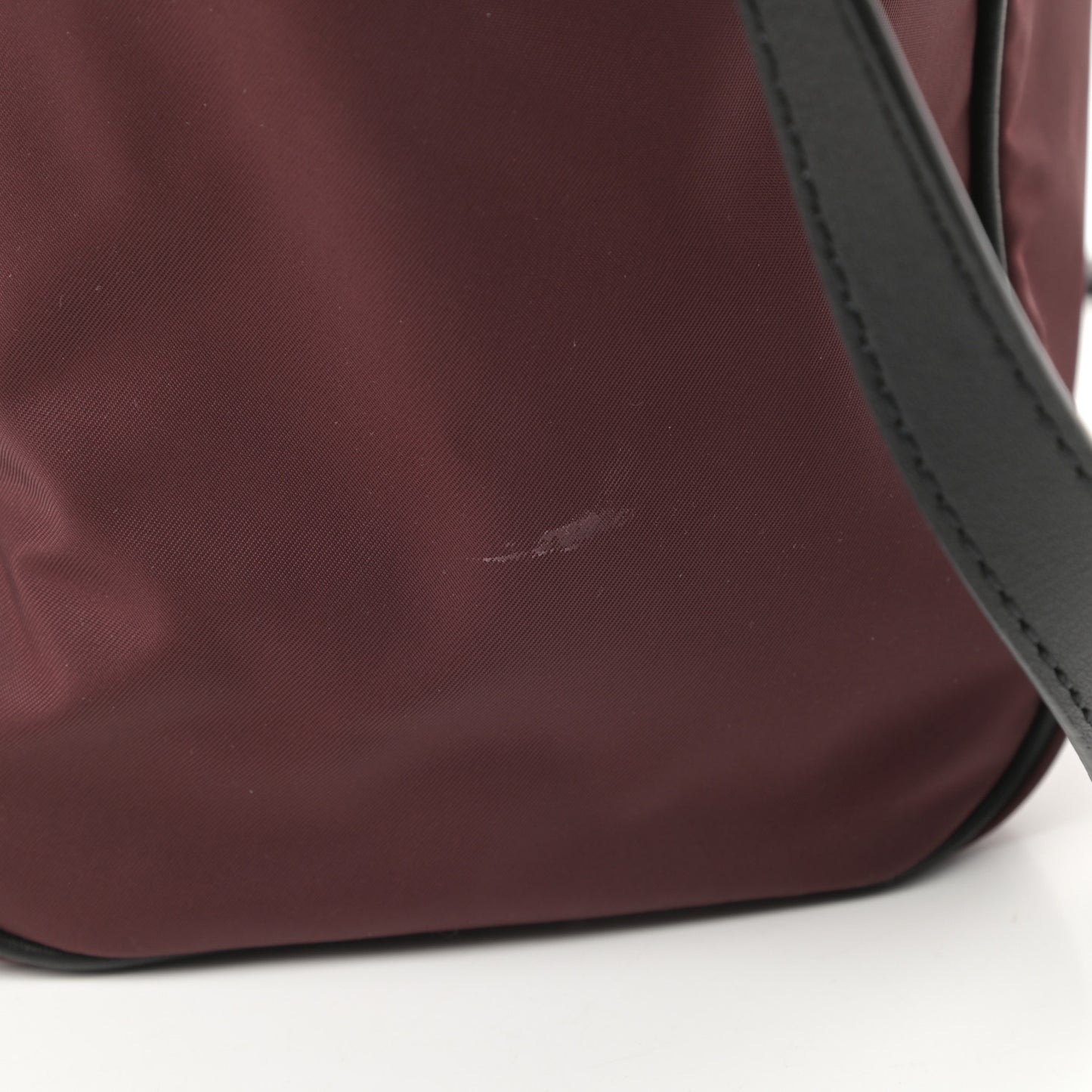 Nylon Diaper Bag Burgundy