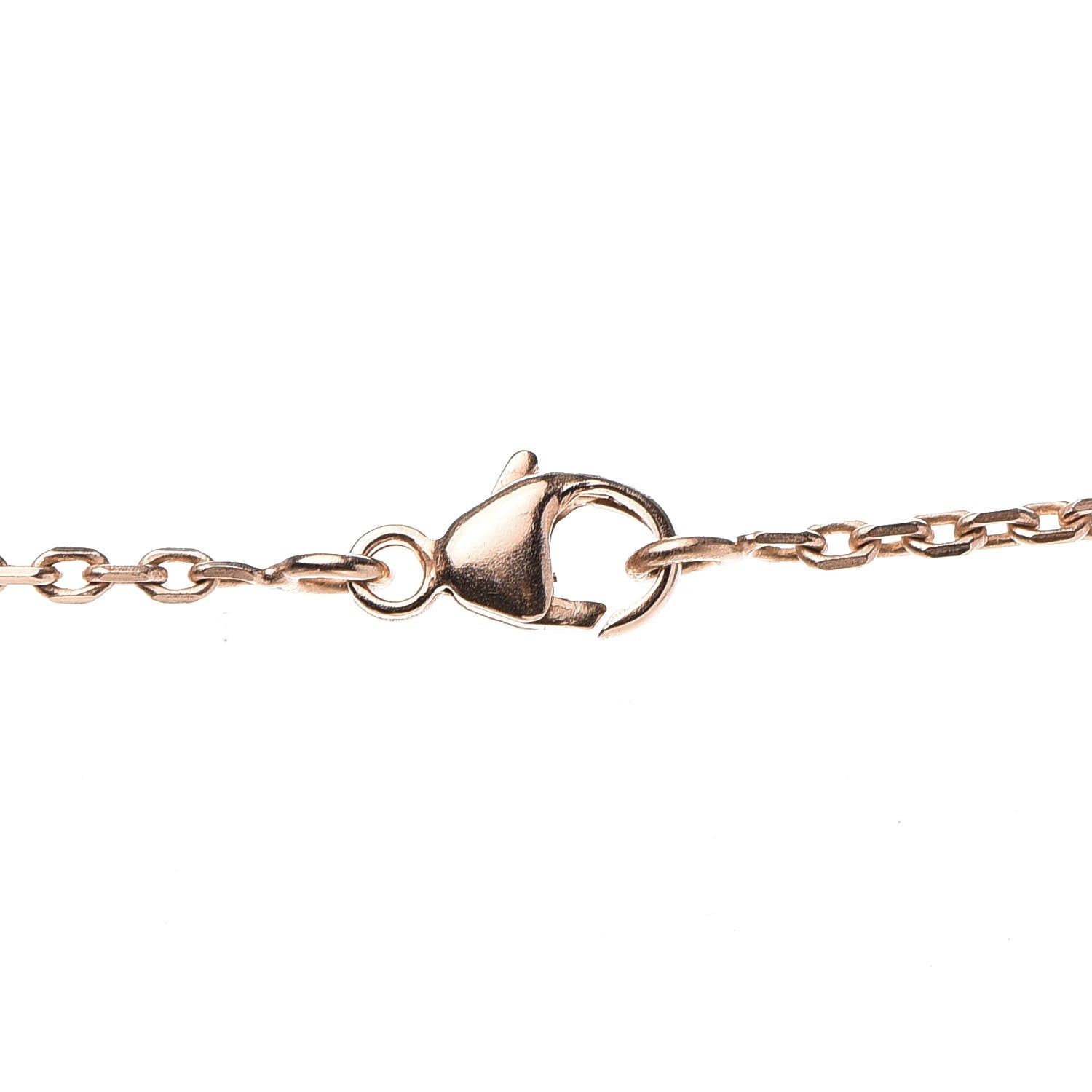 Hermes Rose Gold Lacquered Cage d'H Pendant Necklace Black 4 of 6
