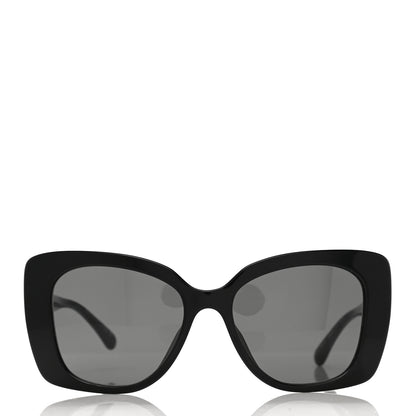 Chanel Acetate Strass Square Sunglasses 5422-B-A Black White 2 of 6
