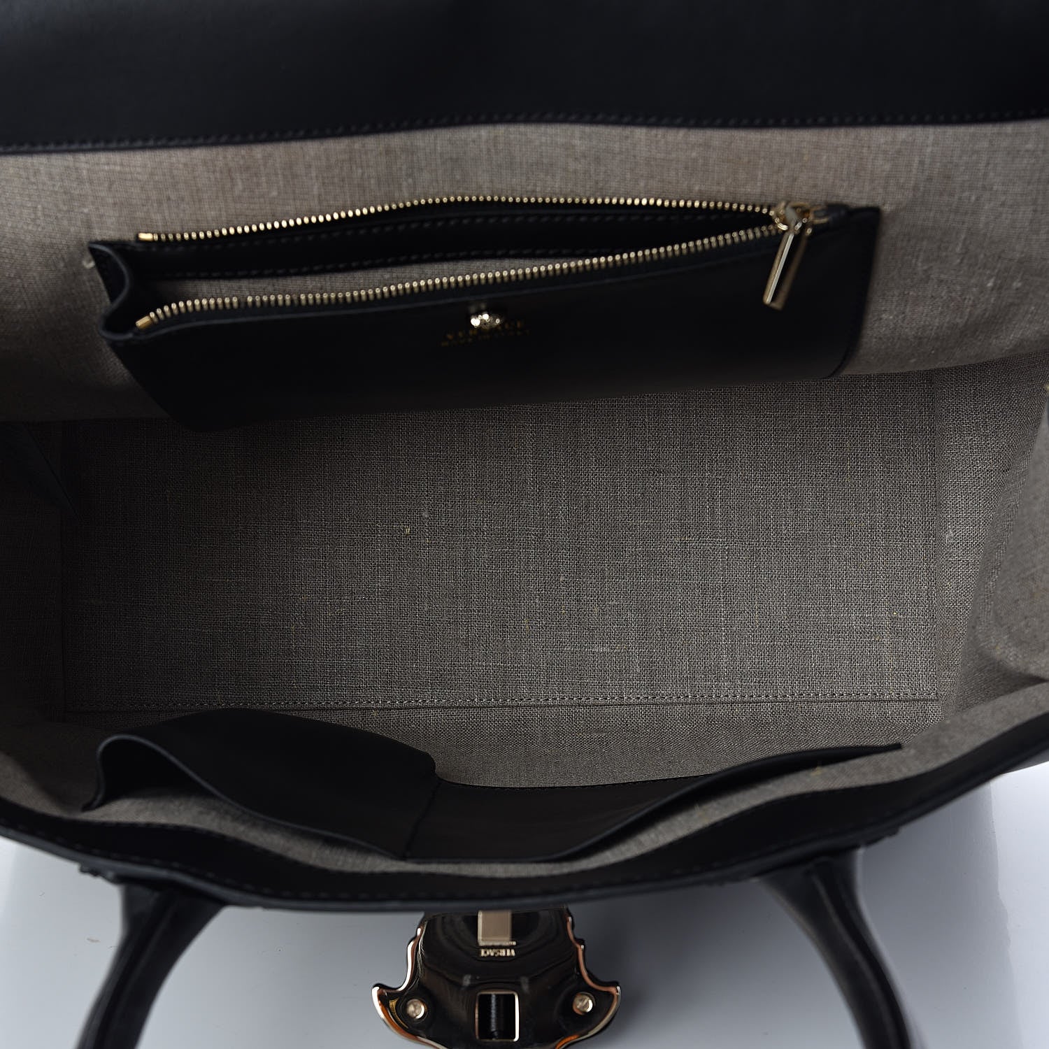 Versace Calfskin Large Palazzo Empire Bag Black 7 of 11