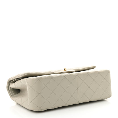 Chanel Lambskin Quilted Jumbo Double Flap Grey 4 of 13