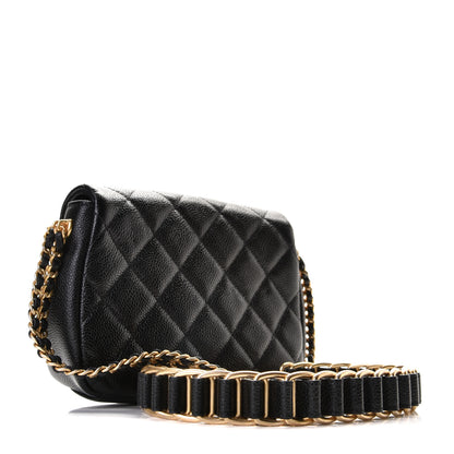 Chanel Caviar Quilted Mini Chain Soul Flap Black 2 of 10