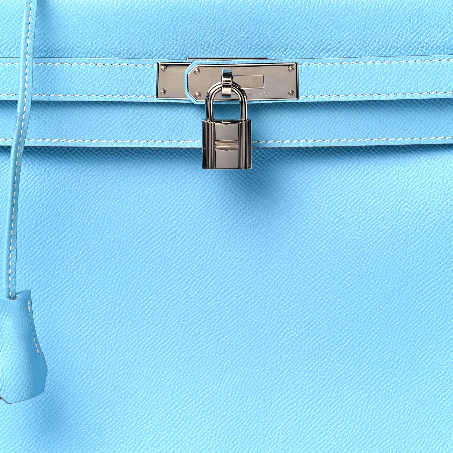 Hermes Epsom Candy Kelly Retourne 32 Celeste Mykonos 7 of 10