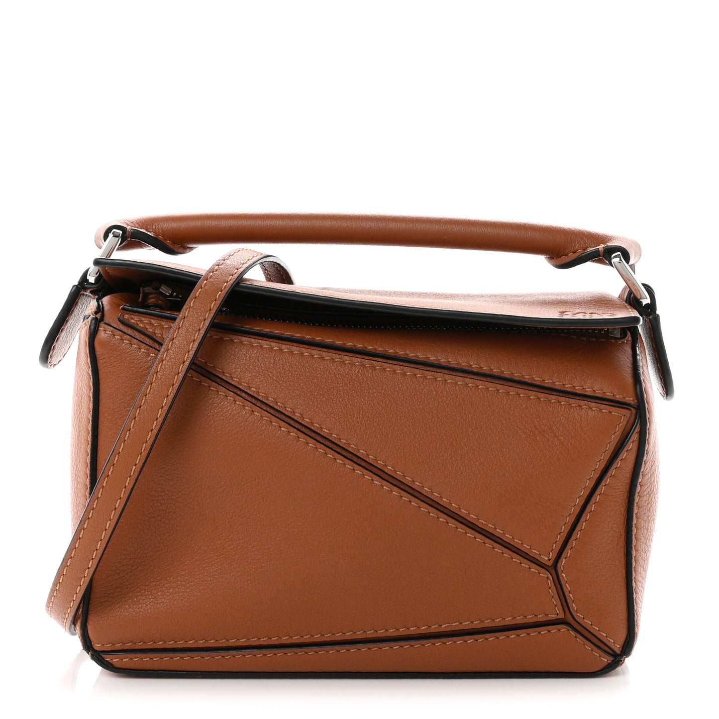 Calfskin Mini Puzzle Bag Tan