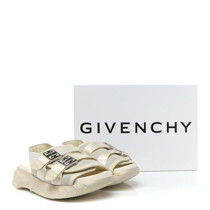 Givenchy Calfskin Rubber Marshmallow Strap Sandals 37 Off White 13 of 13