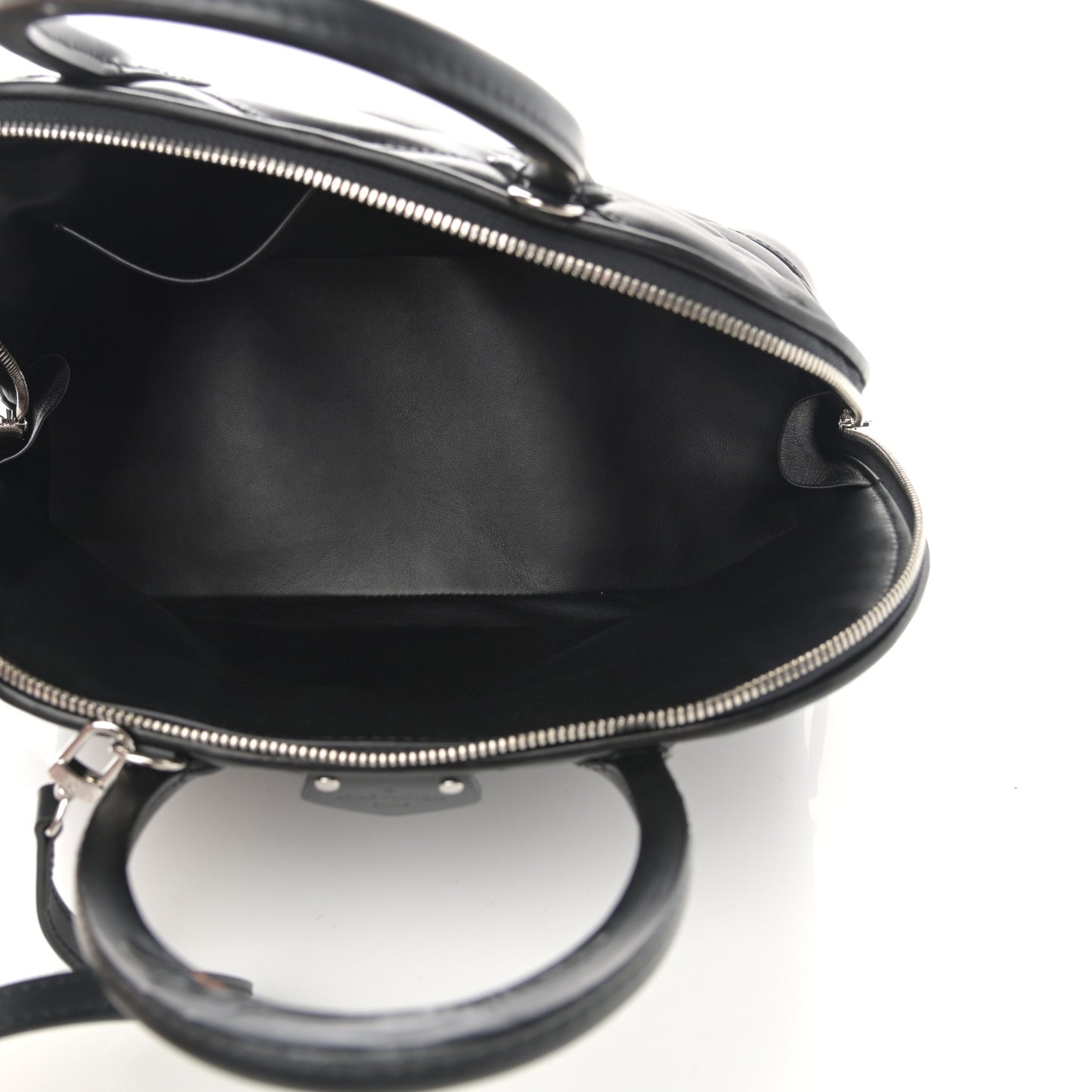Lambskin Studded Malletage Alma PM Black