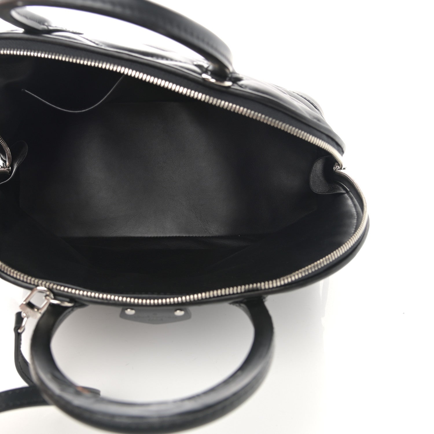 Louis Vuitton Lambskin Studded Malletage Alma PM Black 3 of 11