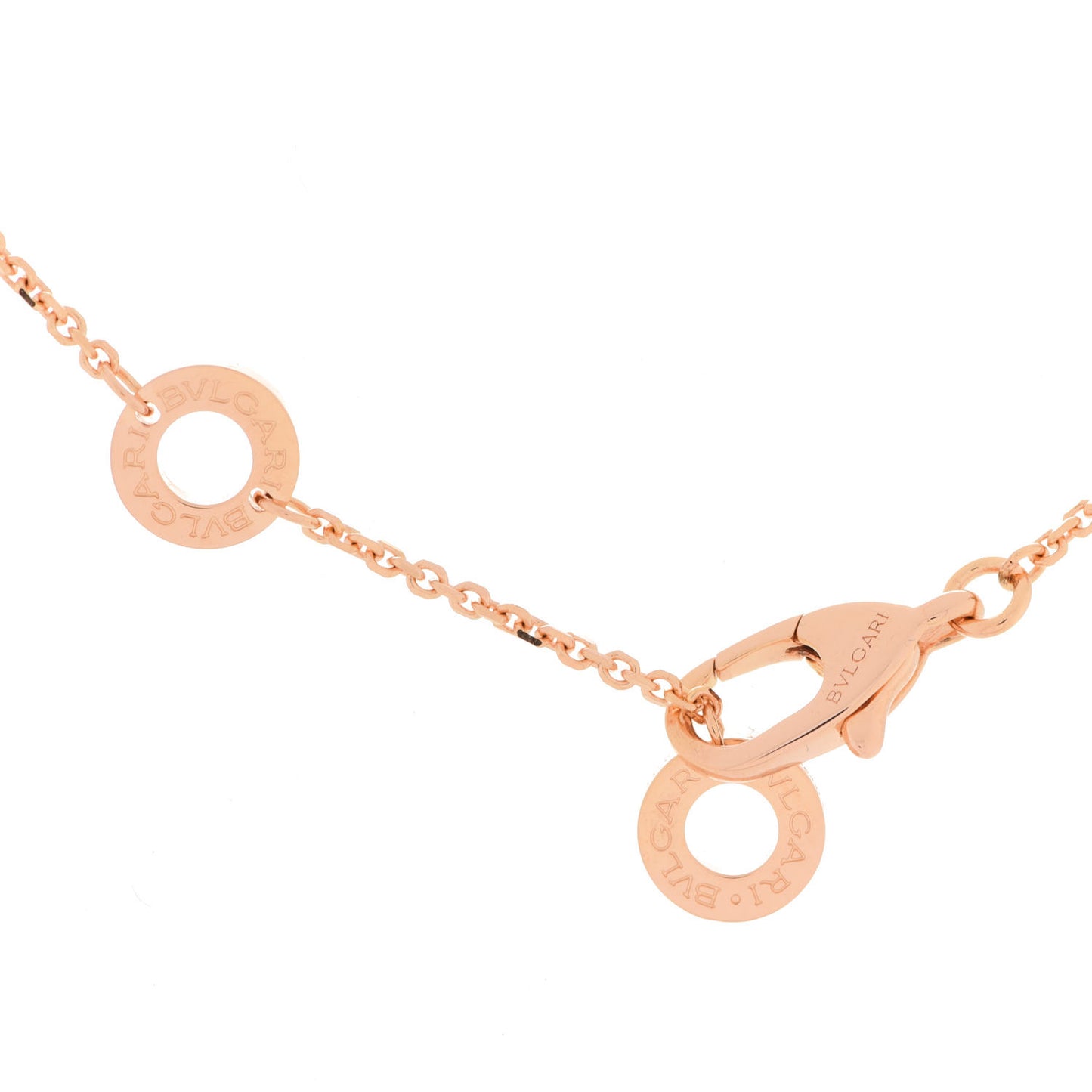 18K Rose Gold Diamond Mother of Pearl Small Divas' Dream Pendant Necklace