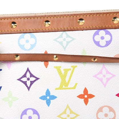 Louis Vuitton Monogram Multicolor Pochette Accessories White 12 of 13