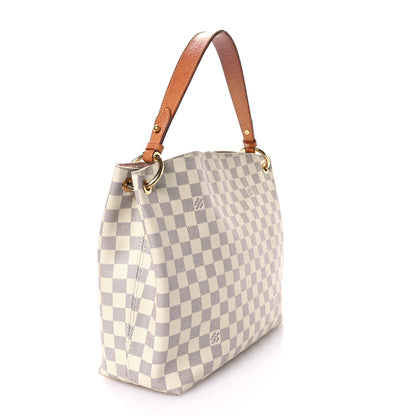 Louis Vuitton Damier Azur Graceful PM Rose Ballerine 3 of 12