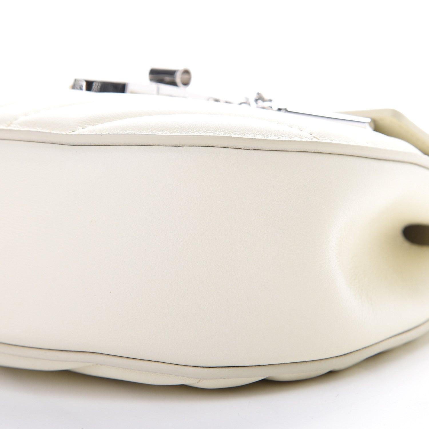 Chloe Calfskin Quilted Mini Drew Bijou Shoulder Bag Natural White 9 of 9