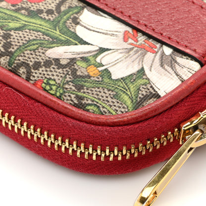 Gucci GG Supreme Monogram Flora Web Ophidia Wristlet Bag Red 13 of 17