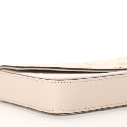Louis Vuitton Empreinte Monogram Giant By The Pool Felicie Pochette Chain Wallet Cream Saffron 9 of 13