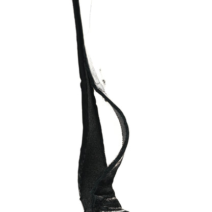 Givenchy Calfskin Crocodile Embossed Large Cut Out Shoulder Bag Black 13 of 13